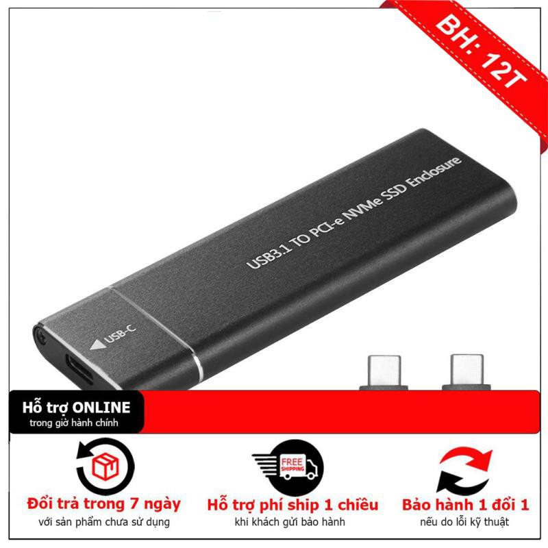 [BH12TH] Box ổ cứng di động PCIE M.2 NVME SSD Kèm Khóa M Loại C USB3.1 | BigBuy360 - bigbuy360.vn