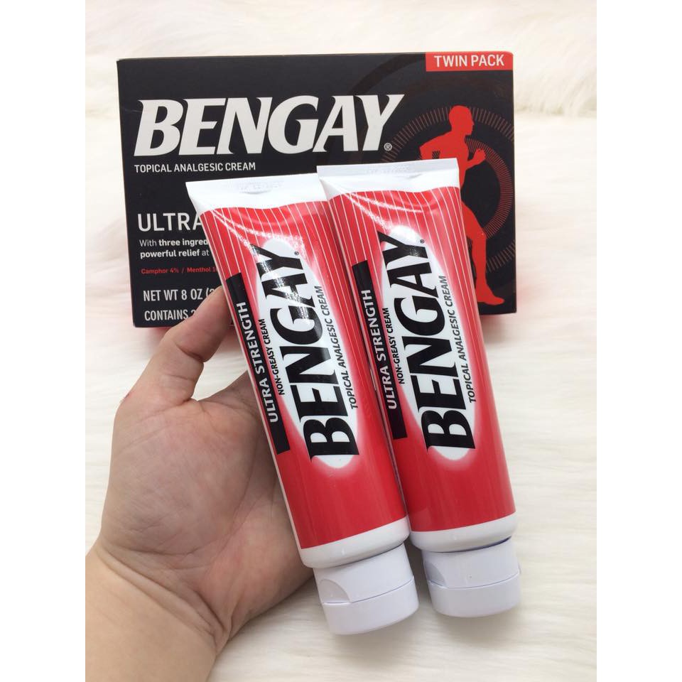 HỘP 2 TUÝT DẦU NÓNG DẠNG KEM BENGAY ULTRA STRENGTH TWIN PACK CHÍNH HÃNG - 3729