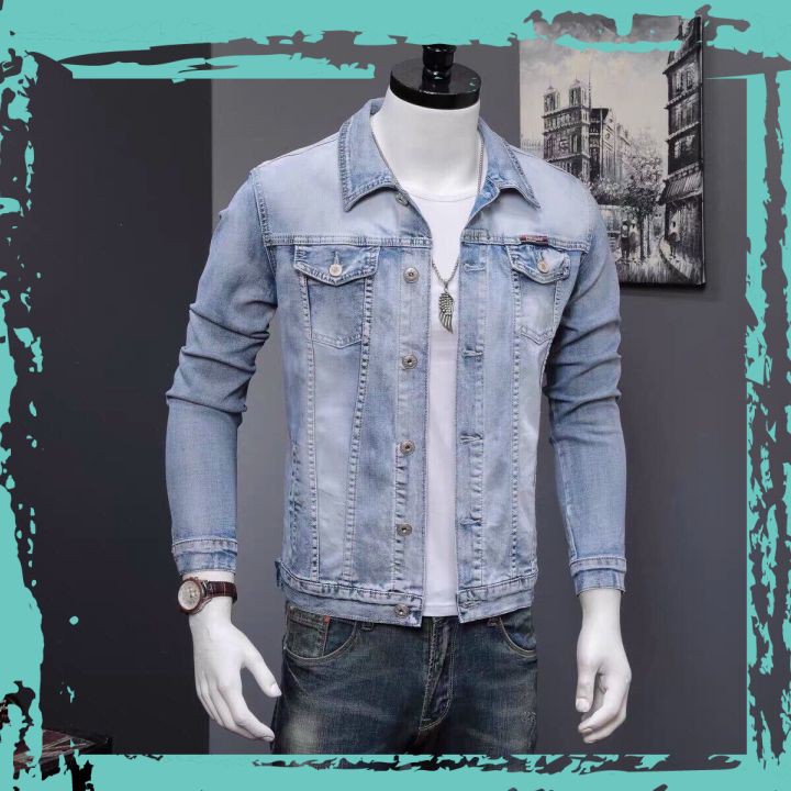 Áo Khoác Jean Nam Chất Bò Thời Trang Cao Cấp Mẫu Mới Hit Hot Thời Trang Phong Cách Tp_shop_87 ms820