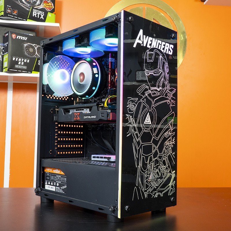 COMBO Vỏ Case VSP KA260 + Tản Khí cr1000 Led RGB - Máy Tính 2T