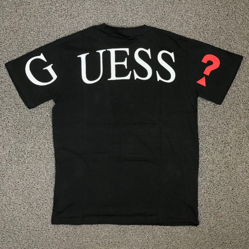 Áo Thun Ngắn Tay Cổ Tròn In Chữ Guess Thời Trang Xu Hướng Mới Cho Nam