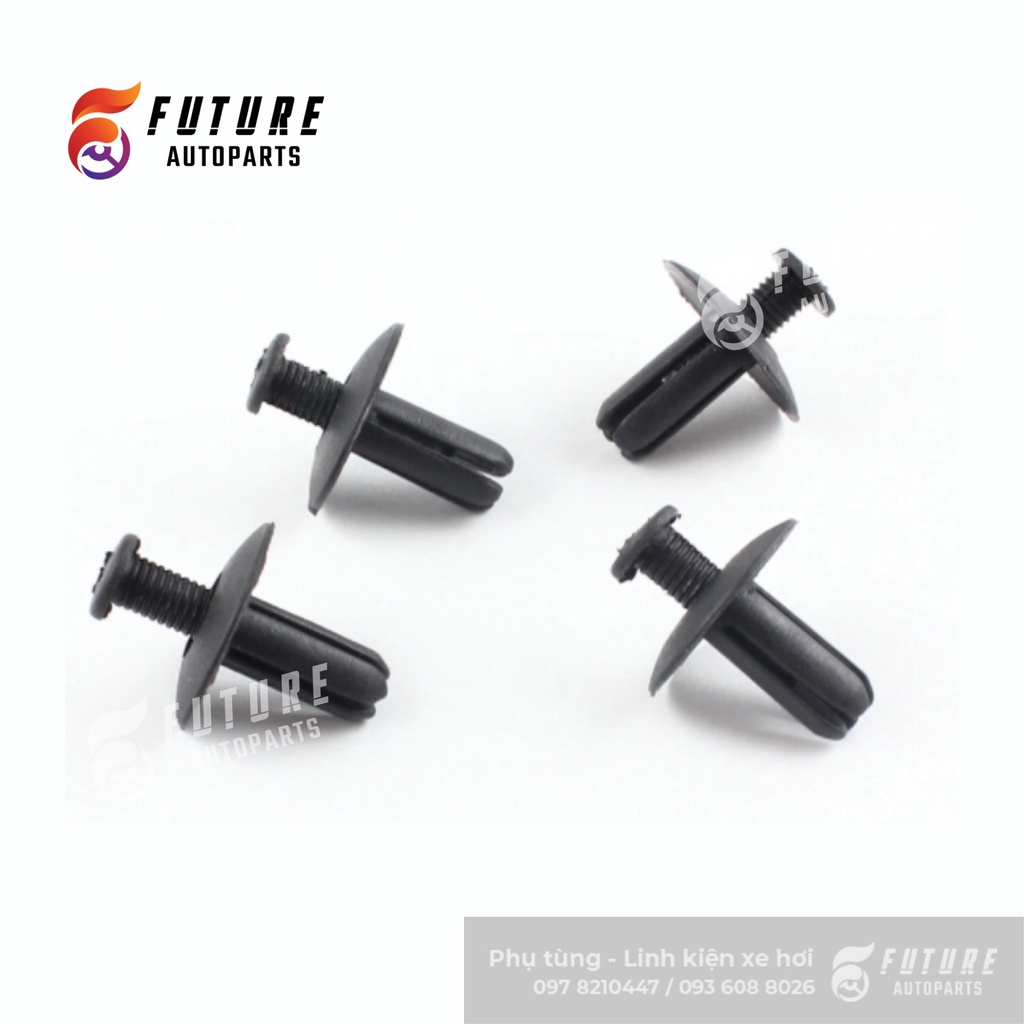 [ Vít nhựa ] Bộ vít nở nhựa, chốt nở nhựa loại 8mm loại thân dài - Future Autoparts