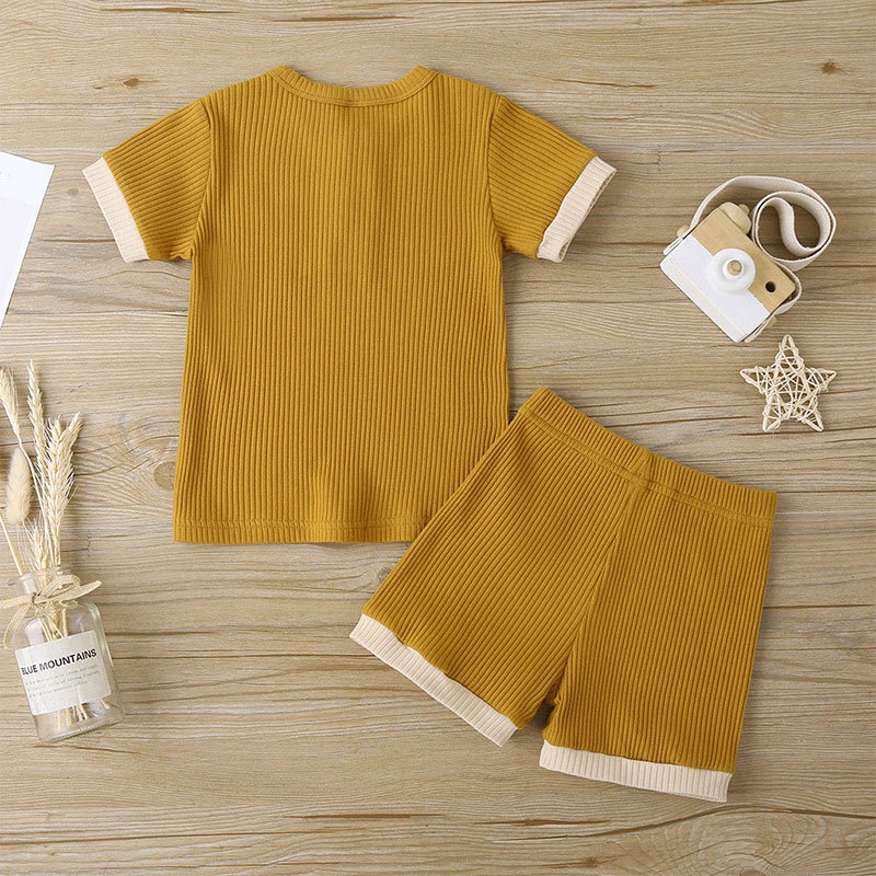 Combo bộ đồ bé gái 1-6 tuổi tay ngắn áo sơ mi cho bé trai quần đùi set thời trang cho bé trẻ em