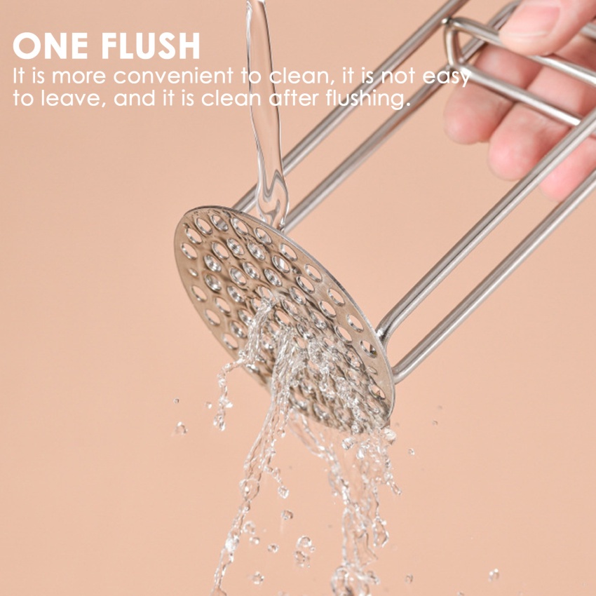 Dụng Cụ Nghiền Tỏi / Khoai Tây Bằng Thép Không Gỉ 304 1.100% Mới Và Chất Lượng Cao2.Khoai tây Nghiền sáng tạo này cho bạn làm