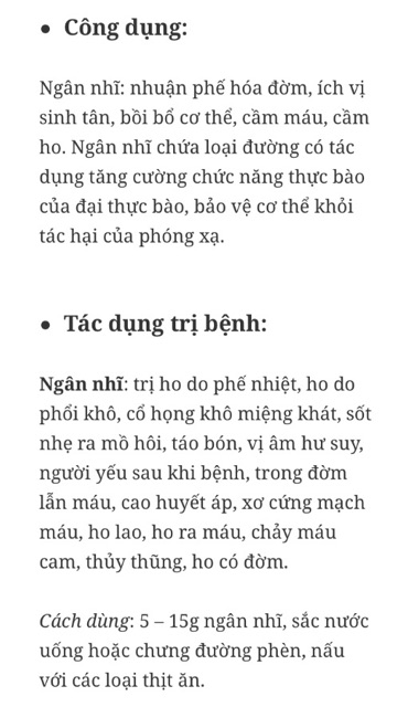 Nấm tuyết (Ngân Nhĩ) khô