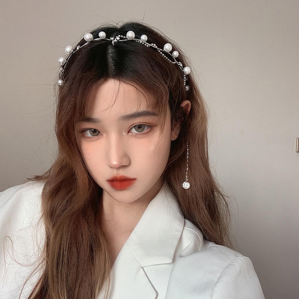 ANEMONE Băng Đô Cài Tóc Thời Trang Cho Cô Dâu