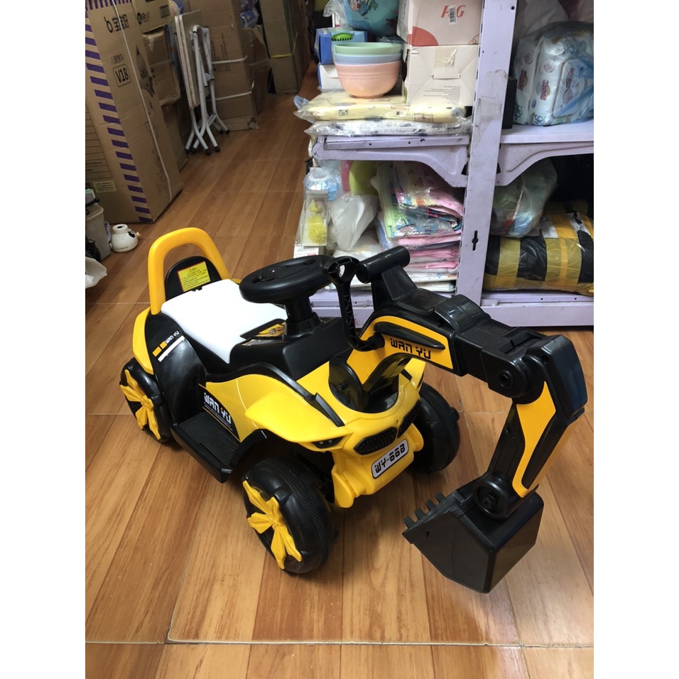 Xe Cần Cẩu Chòi Chân Loại To Có Nhạc Đèn Điều Khiển Ngầu Múc Dễ Dàng