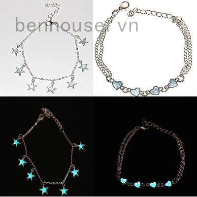 Vòng đeo tay đính mặt phát sáng thời trang