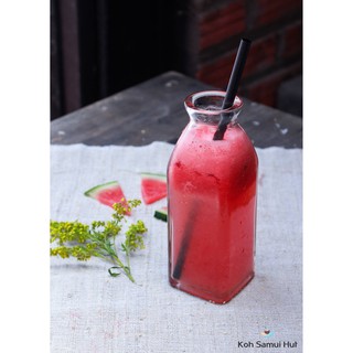 Chai thủy tinh vuông 350ml nút bần