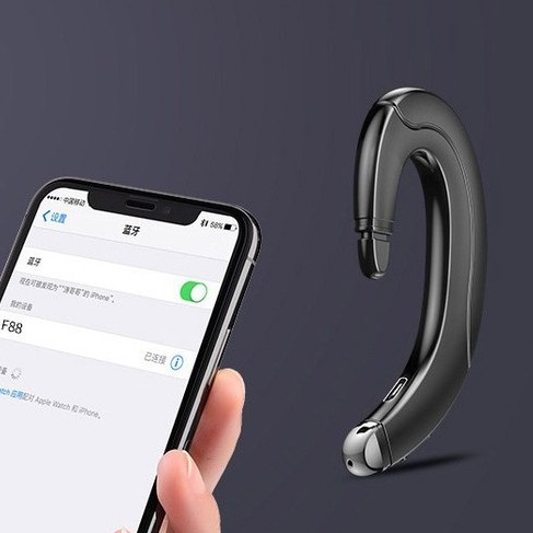 Tai Nghe Bluetooth Dạng Móc Vành Tai Nhấn Nút Điều Chỉnh Cực Tiện Lợi - Siêu Nhẹ Chỉ 9.5gr