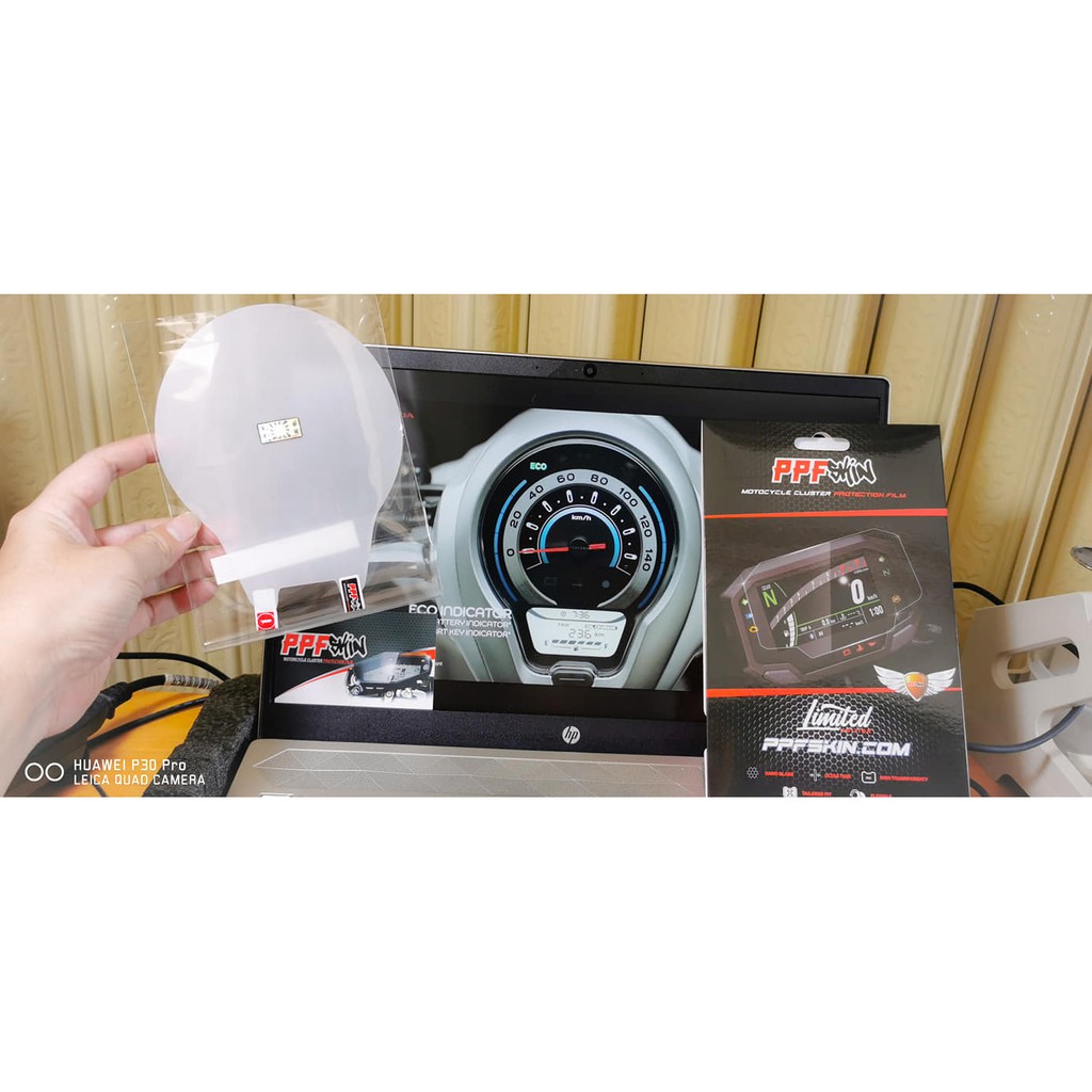 PPF Honda Scoopy , UPPF dán bảo vệ mặt đồng hồ xe , xước tự phục hồi vết xước dâm , www.uppf.com
