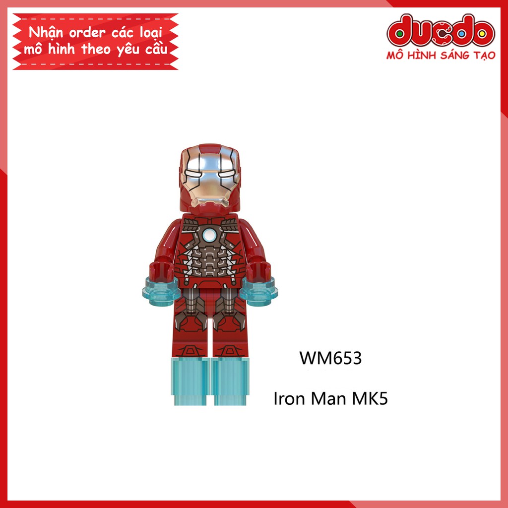 Minifigures siêu anh hùng Iron Man Avenger End Game - Đồ chơi Lắp ghép Xếp hình Mô hình Mini Super Hero WM6055 EndGame