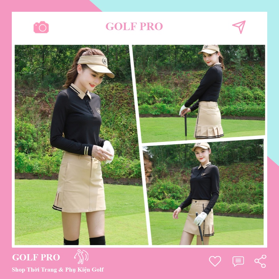 Set áo và chân váy golf nữ thiết kế ZG-6 thời trang thể thao co giãn cao cấp shop GOLF PRO AV013