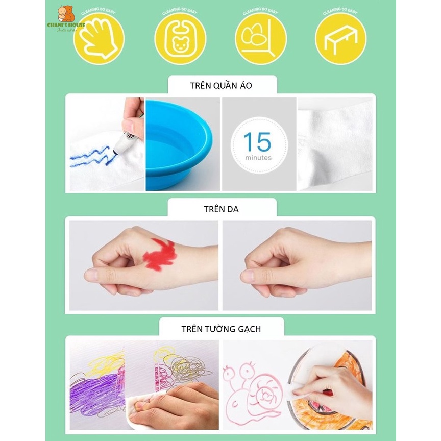 BÚT MÀU JOAN MIRÓ CÓ THỂ TẨY RỬA ĐƯỢC MÀU NGUYÊN LIỆU AN TOÀN CHO BÉ - BÚT DẠ, MÀU SÁP