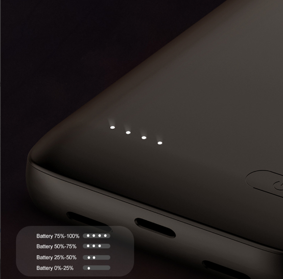 Ốp điện thoại Jomaa silicon kiêm pin sạc dự phòng 4700mah thích hợp cho iPhone 12 13 12 13Pro/ 12Max/ Pro max