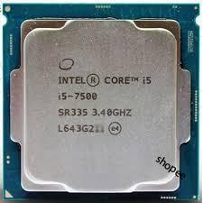 CPU intel I5 - 7500+7400 Tray không box+tản