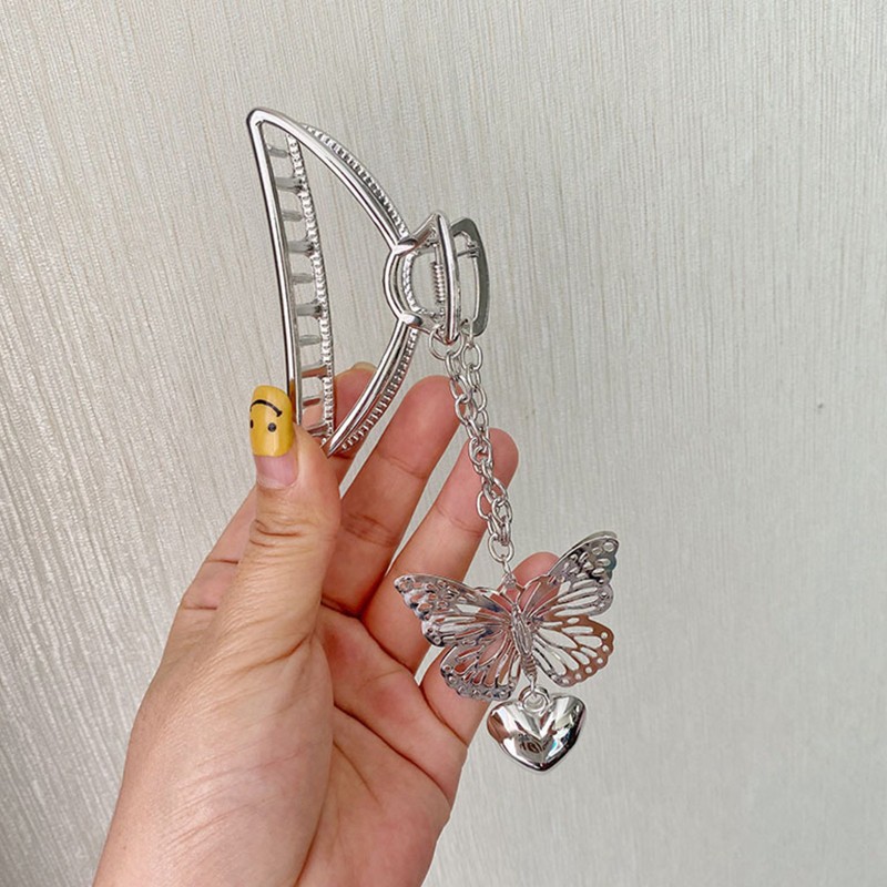 Kẹp Tóc Kim Loại Hình Bướm Thanh Lịch Cho Nữ