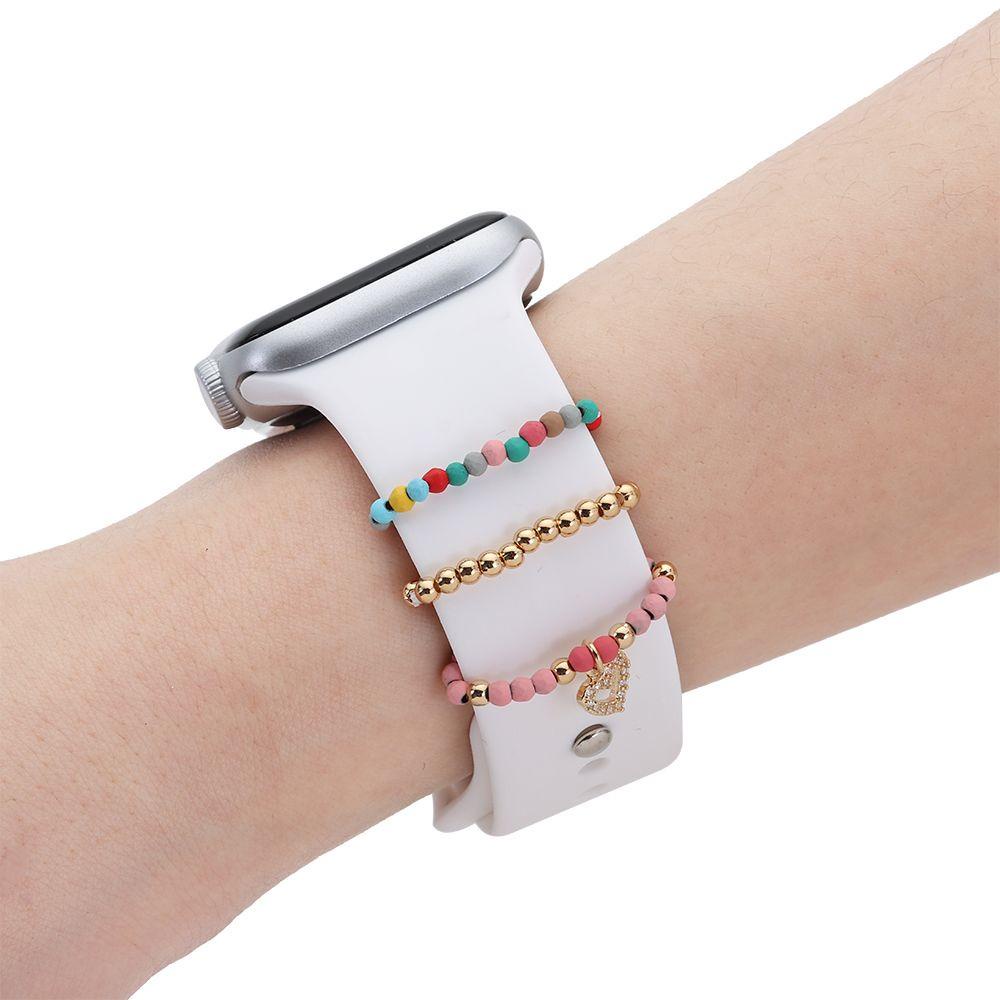 MYRONGVN Set 3 Dây Đeo Tay Thời Trang Cho Đồng Hồ Thông Minh Apple Watch
