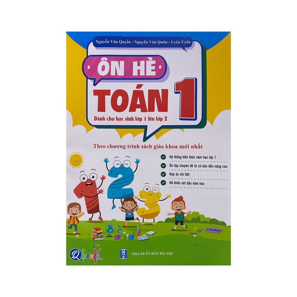 Sách - Ôn hè toán 1  Theo chương trình sách giáo khoa mới nhất