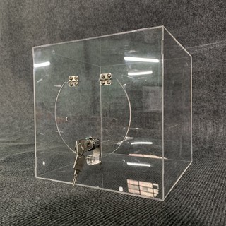 [Giá Sỉ - Mica Đài Loan] Thùng phiếu mica 15x15x15cm- Thùng bốc thăm mica - Có sẵn ổ khóa