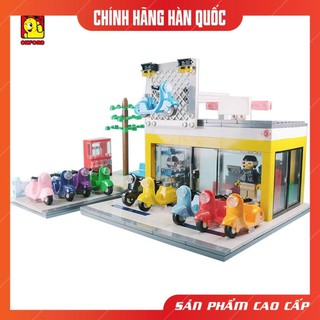 Bộ lắp ghép lego - Đồ chơi xếp hình Cửa Hàng Xe Scooter Oxford ST33325 gồm 530 chi tiết nhựa ABS An Toàn cho trẻ 8 tuổi