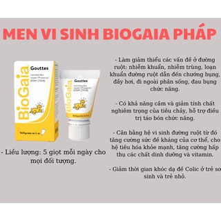 Men vi sinh BIOGAIA PROTECTIS BABY Pháp (Date 2023) tuýp 5ml Chính Hãng Giá Tốt