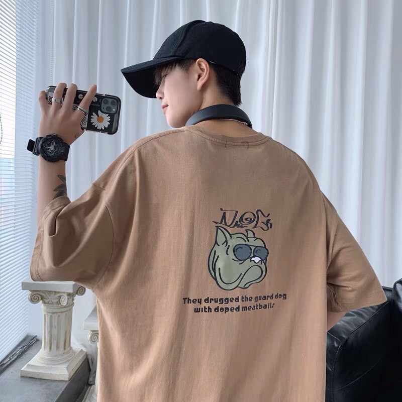 Áo thun tay lỡ form rộng - phông nam nữ cotton oversize - T shirt Chú Chó Bull - 2N Unisex | BigBuy360 - bigbuy360.vn