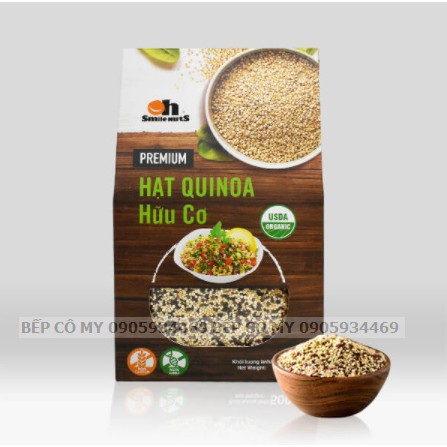 HẠT QUINOA (DIÊM MẠCH) MIX 3 LOẠI TRẮNG ĐEN ĐỎ HỘP 500G - Nhập Khẩu Từ Peru