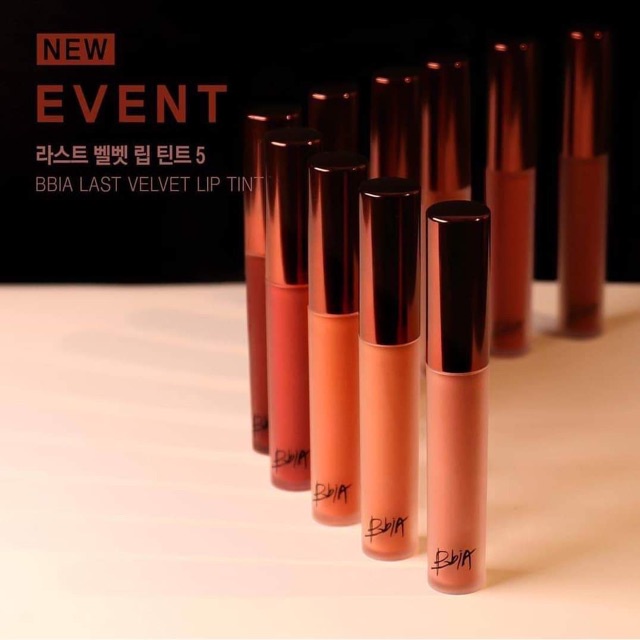 Son kem Bbia Last Velvet Lip Tint Màu 22 cam nude siêu tây