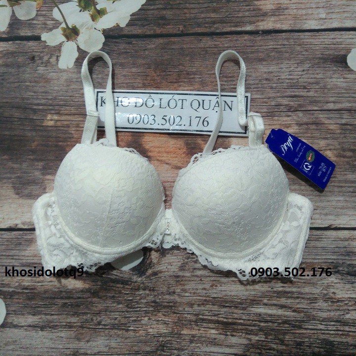 Áo ngực Boya ren mút dày cài trước