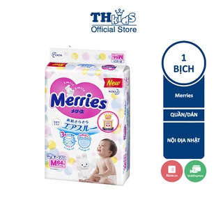 [Cộng Miếng-TC]Bỉm Dán/Quần Merries Nội Địa Nhật NB96/S88/M68/L58/M64/L50/XL44/XXL28