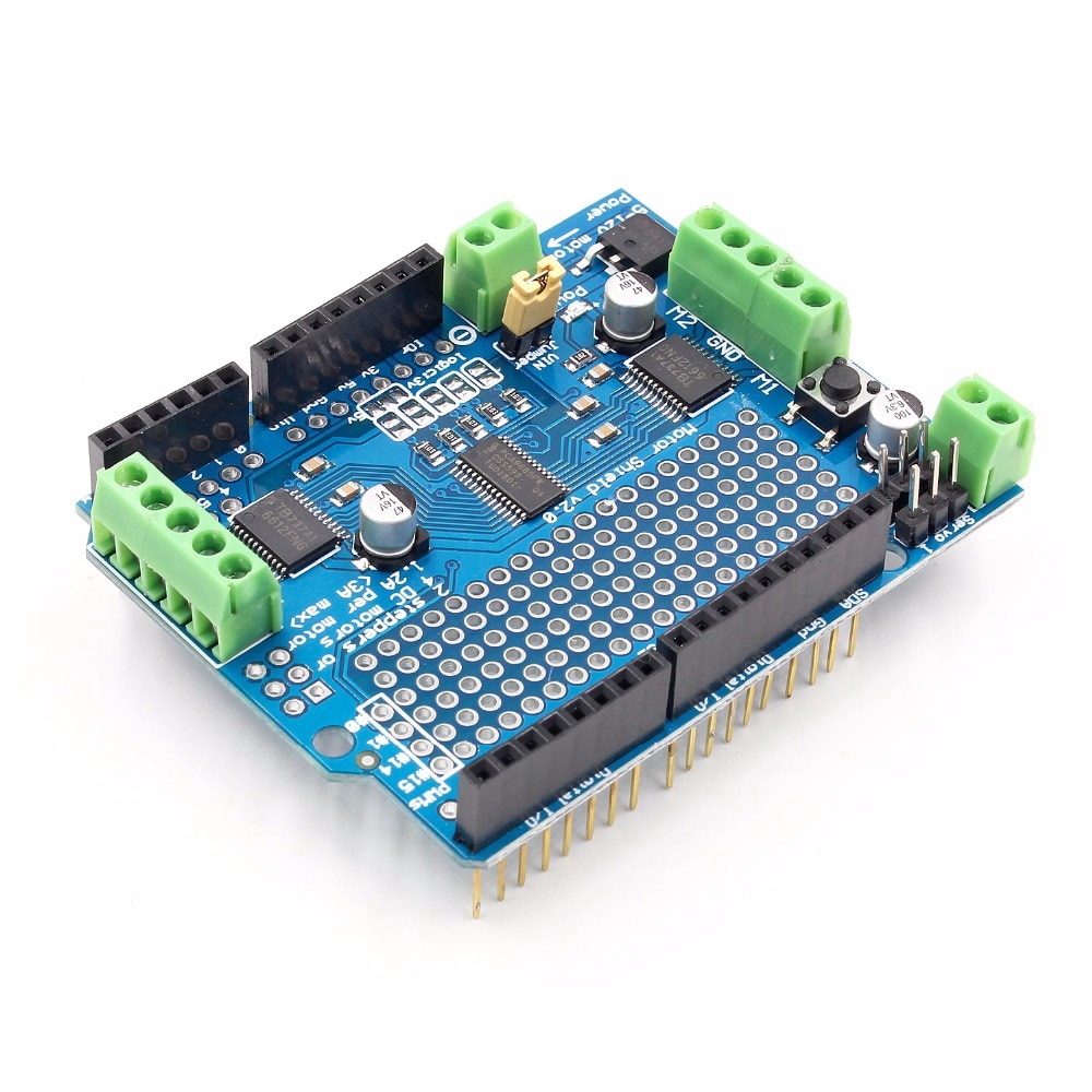 Bảng mạch điều khiển trợ lực động cơ bước PCA9685 PWM V2 PWM Uno Mega R3 L293D chuẩn IIC TB6612 | BigBuy360 - bigbuy360.vn