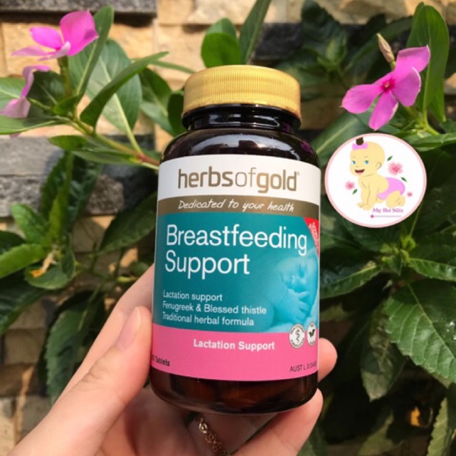 Viên uống Lợi Sữa Herbs of Gold Breast-feeding Support Úc 60 viên
