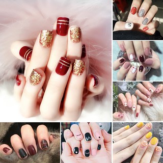 Nail Wraps Set Dán móng tay 14 miếng không thấm nước nhiều mẫu ZY4xx(1)