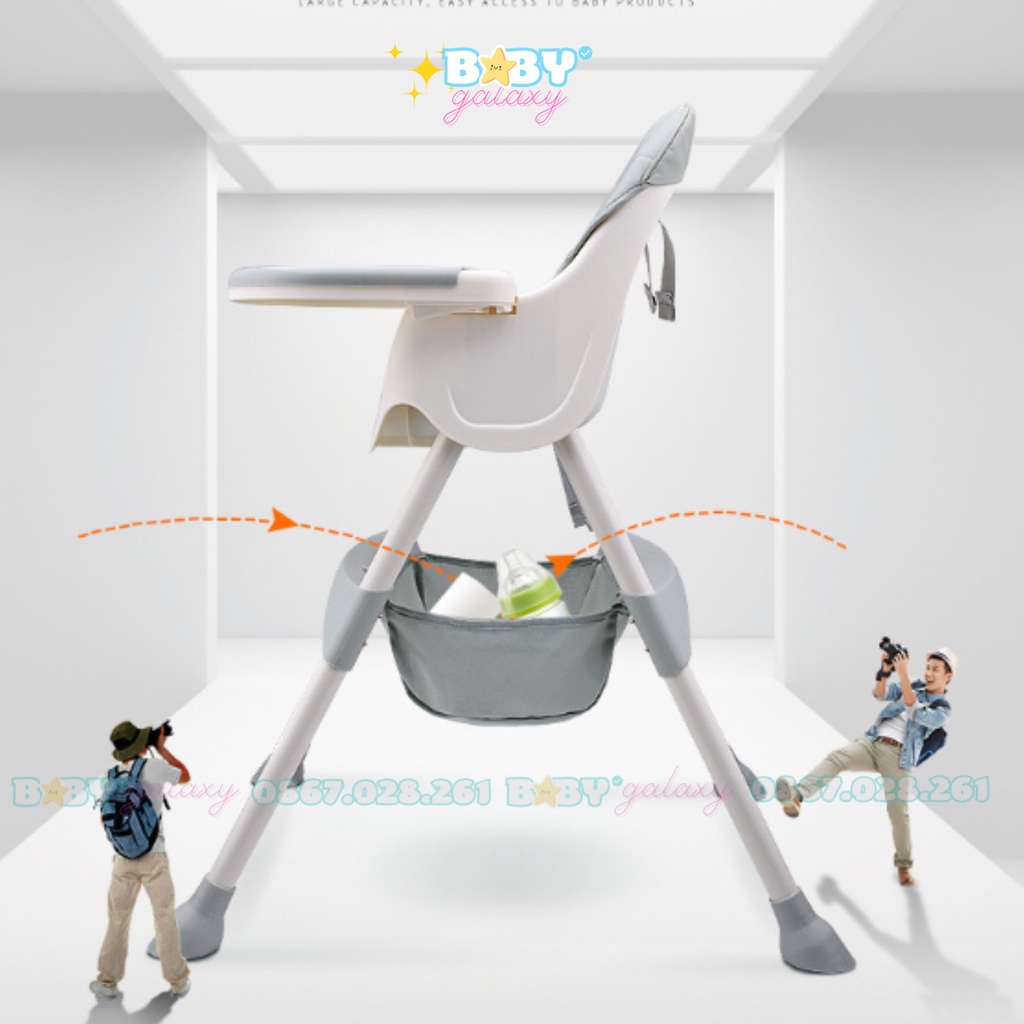 Ghế Ăn Dặm Gấp Gọn Cao Cấp Umoo, Ghế Đa Năng Cho Bé - Baby Galaxy Official