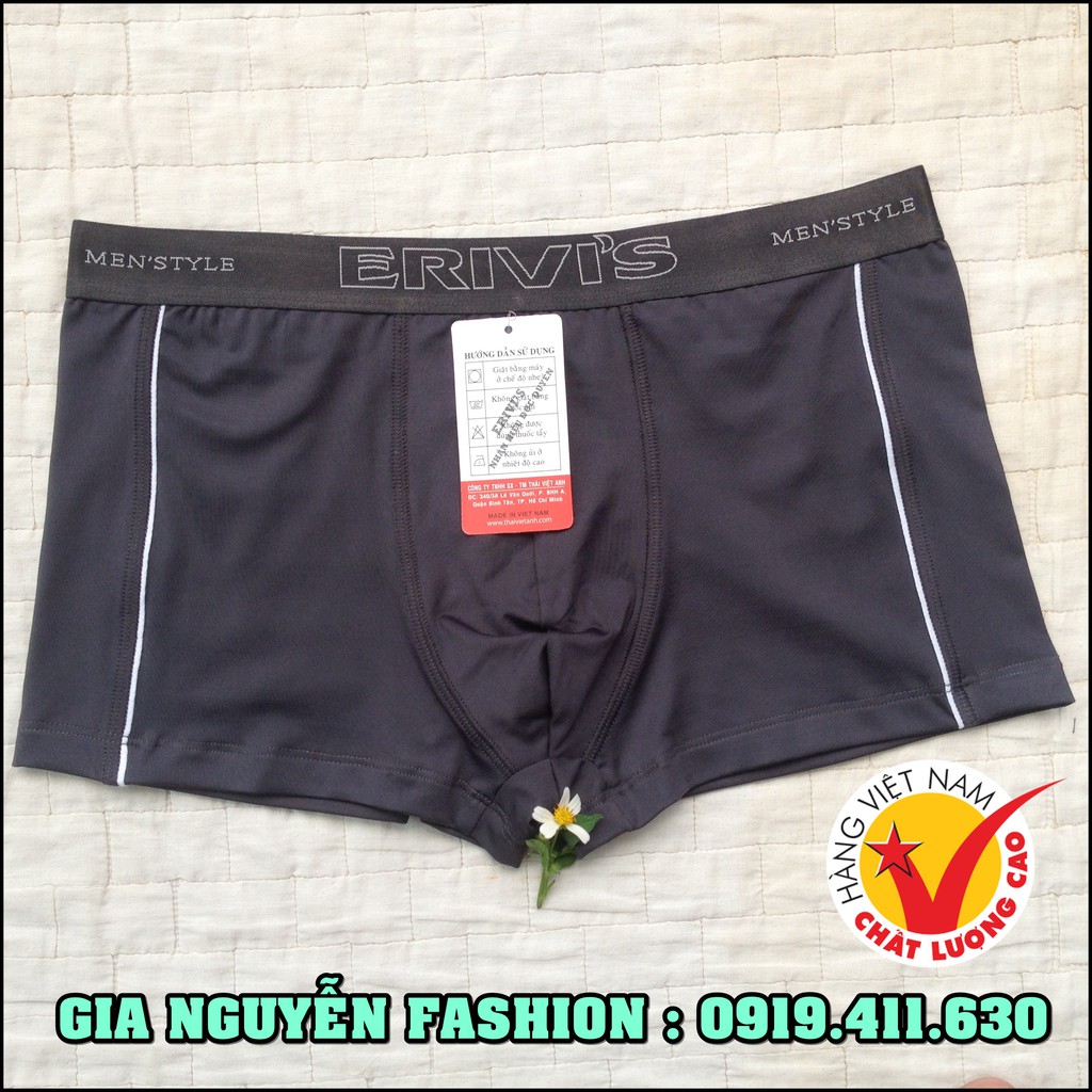 01 Quần Boxer Thun lạnh ERIVI'S - Hàng Việt Nam Cao cấp