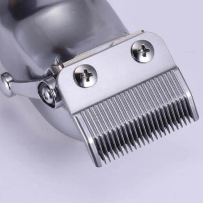 Bộ Đôi Siêu Tông Đơ Kemei KM 1998 - KM6630 Màu Bạc Nguyên Khối Đẳng Cấp Chuyên Nghiệp