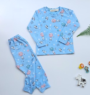 Bộ cotton Minky cạp cao cho bé ( kèm túi zip xịn )