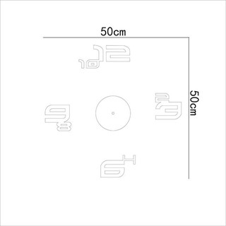 Đồng hồ dán tường nghệ thuật DIY - Số Cặp