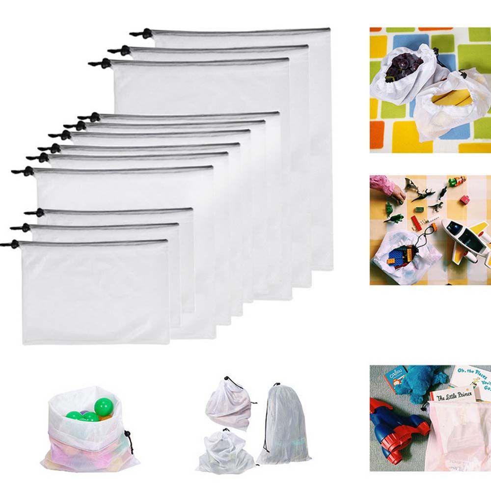 Túi Lưới Dây Rút Đựng Thực Phẩm Tái Sử Dụng Tiện Lợi