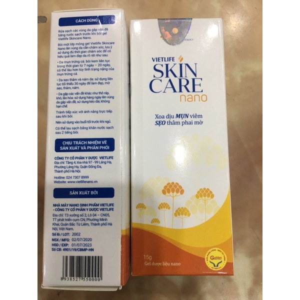 Skincare nano_xoa dịu mụn viêm sẹo thâm phai mờ