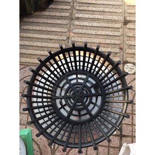 combo 10 chậu giả gỗ nan phụ 25cm