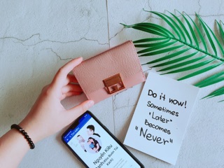 VÍ GẬP NỮ SIZE 15 CM ( kèm video và ảnh thật)