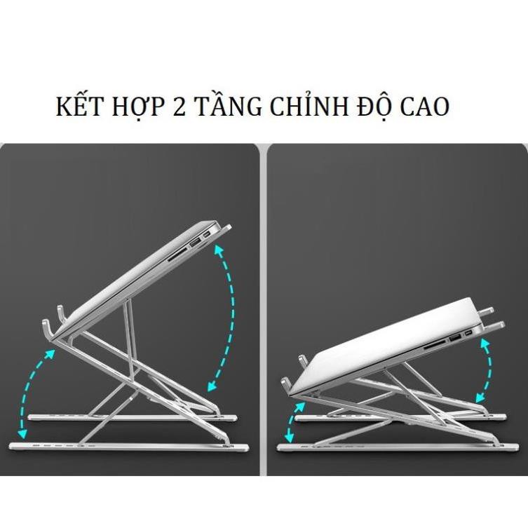 Gía đỡ laptop gấp gọn thông minh hình chữ X được làm bắng nhựa PP cao cấp nặng chịu lực cực tốt - Giá Đỡ Laptop 2 Thanh