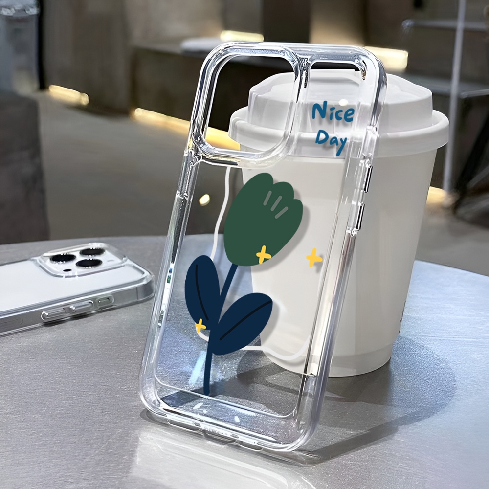 Ốp Điện Thoại Trong Suốt Hình Hoa Cho iphone 14 Pro Max Plus 13 11 12 7Plus X XR XS Max 7 8 SE 2020