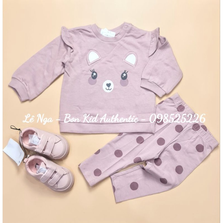 Bộ áo da cá quần legging HM JP sz từ 4-6m đến 3-4y