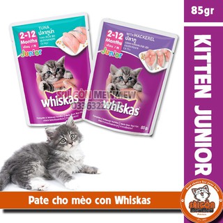 Pate cho mèo nhỏ Whiskas 85g