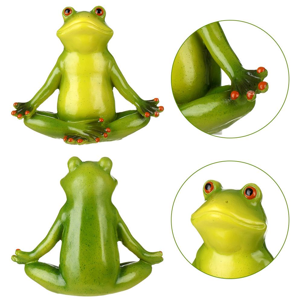 CONOPERY Tượng Ếch Sương Mù Mini Trang Trí Sân Vườn