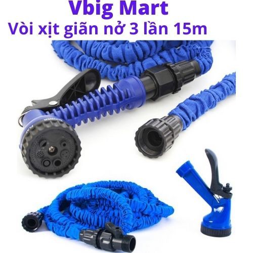 Vòi Xịt Giãn Nở 3 Lần 15m 2020 Vbig Mart