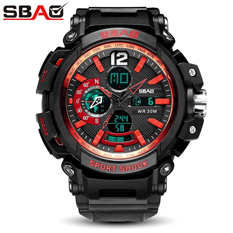 (Style Quân Đội) Đồng Hồ Nam Sbao USA SB18011 Sport Men - Full Box Chính Hãng